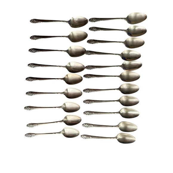 Vintage‎ 1950's Oneida Community Evening Star Silver Plate Set MCM - Picture 1 of 14